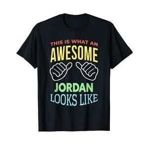 Mens Funny Awesome Jordan Saying Name Jordan T-Shirt